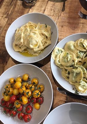 A picture of Ravioli - Spinach and Ricotta.