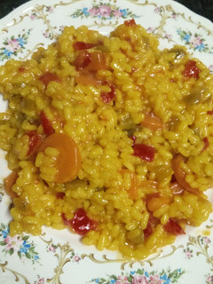 Una foto de Arroz de verduras ideal para niños