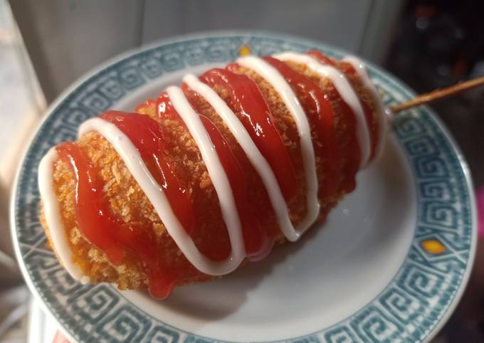 Resep Corn Dog adonan Roti, Menggugah Selera