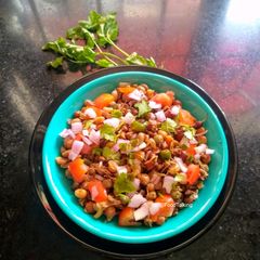 A picture of Mixed Sprouts Chaat.