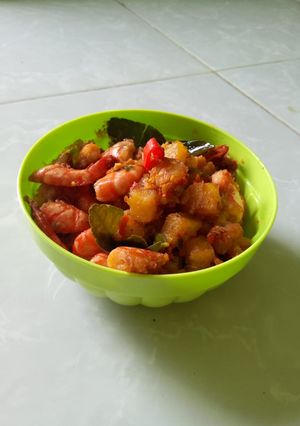 Foto resep Sambel udang kentang