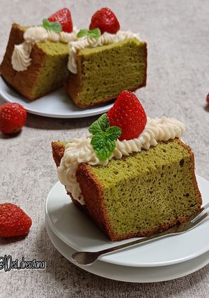 Foto resep Matcha Chiffon Sandwich