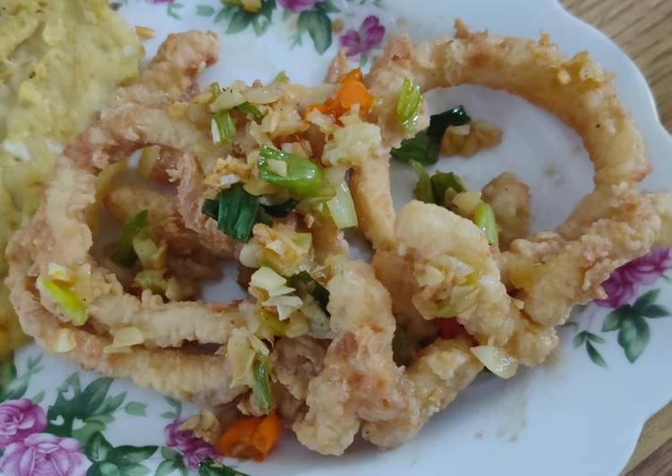 Resep Cumi lada garam Anti Gagal