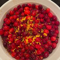A picture of Old fashioned cranberry relish.