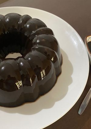Foto resep Triple Choco Pudding with Choco Rum Sauce