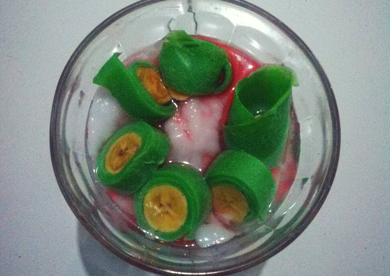 Es pisang ijo