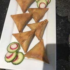 A picture of Keema samosa.