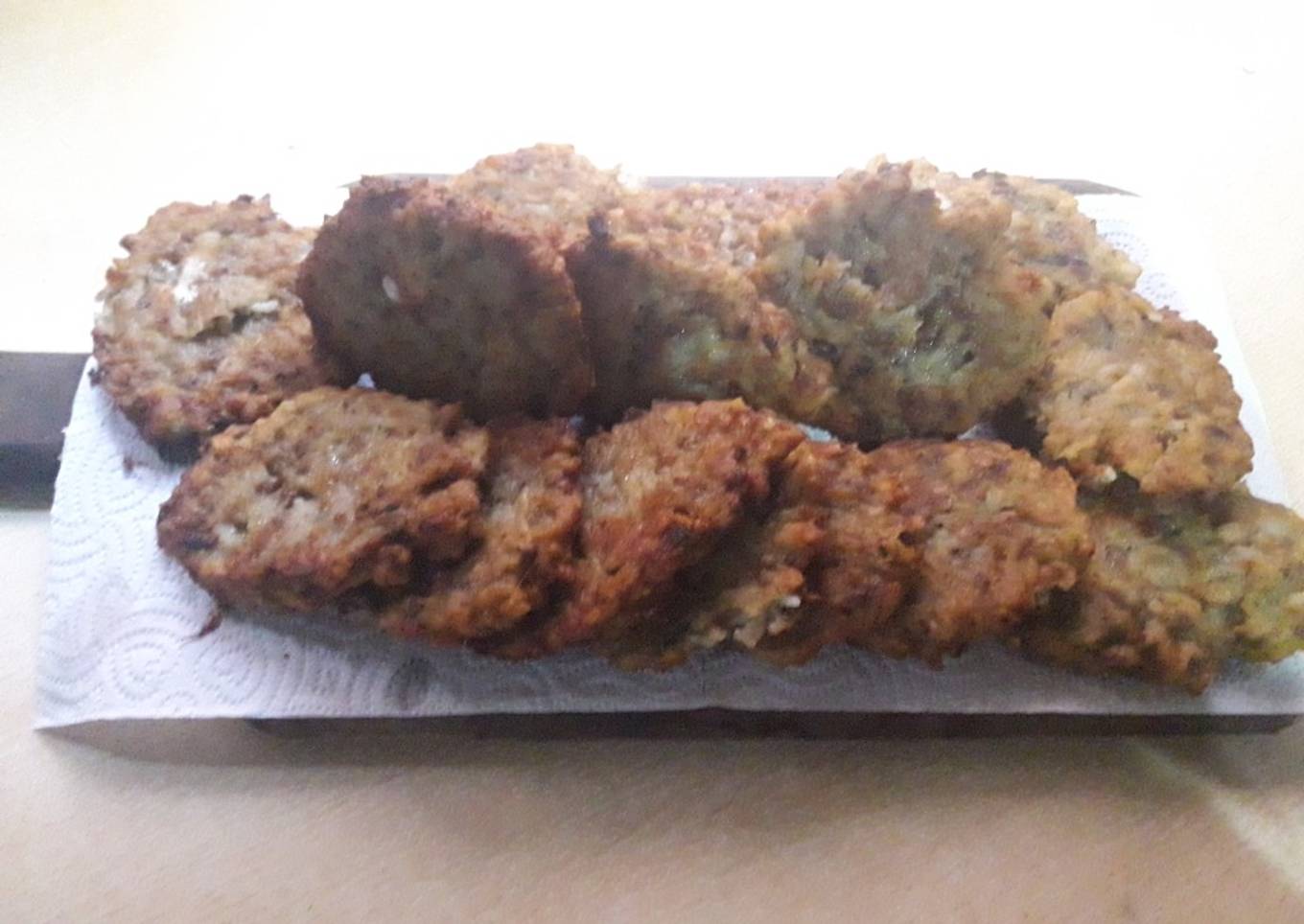 Torrejas de arroz y lentejas