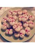 Snowman Coconut Macarons