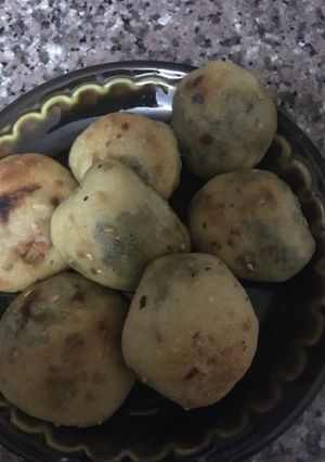 صورة لوصفة كرات بالزعتر الأخضر