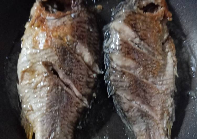 Ikan mas bakar teflon