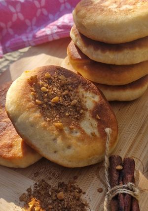 Koreai töltött palacsinta (vegán) recept fotója