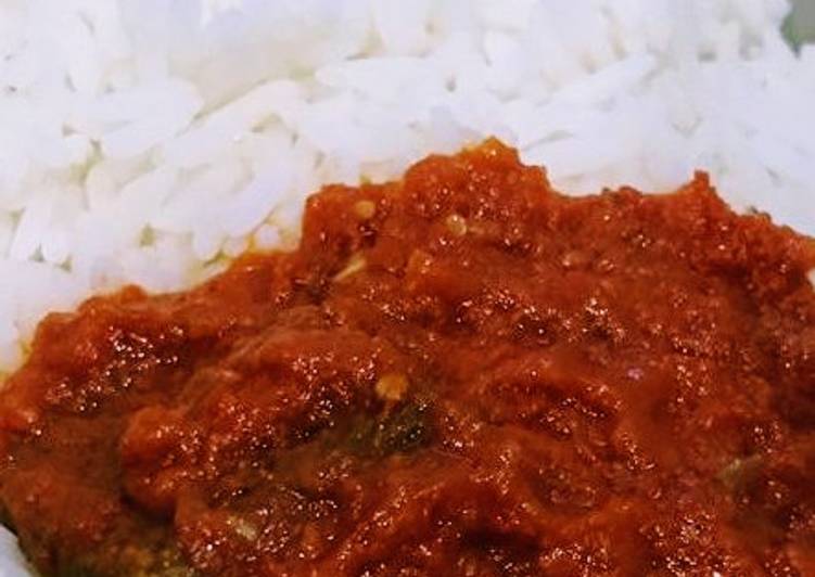 Step-by-Step Guide to Prepare Homemade Boiled rice and stew