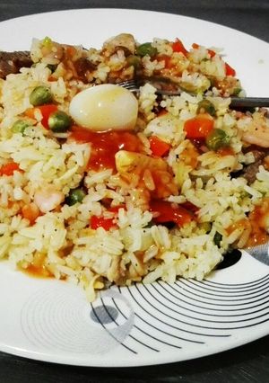 Una foto de Arroz mixto