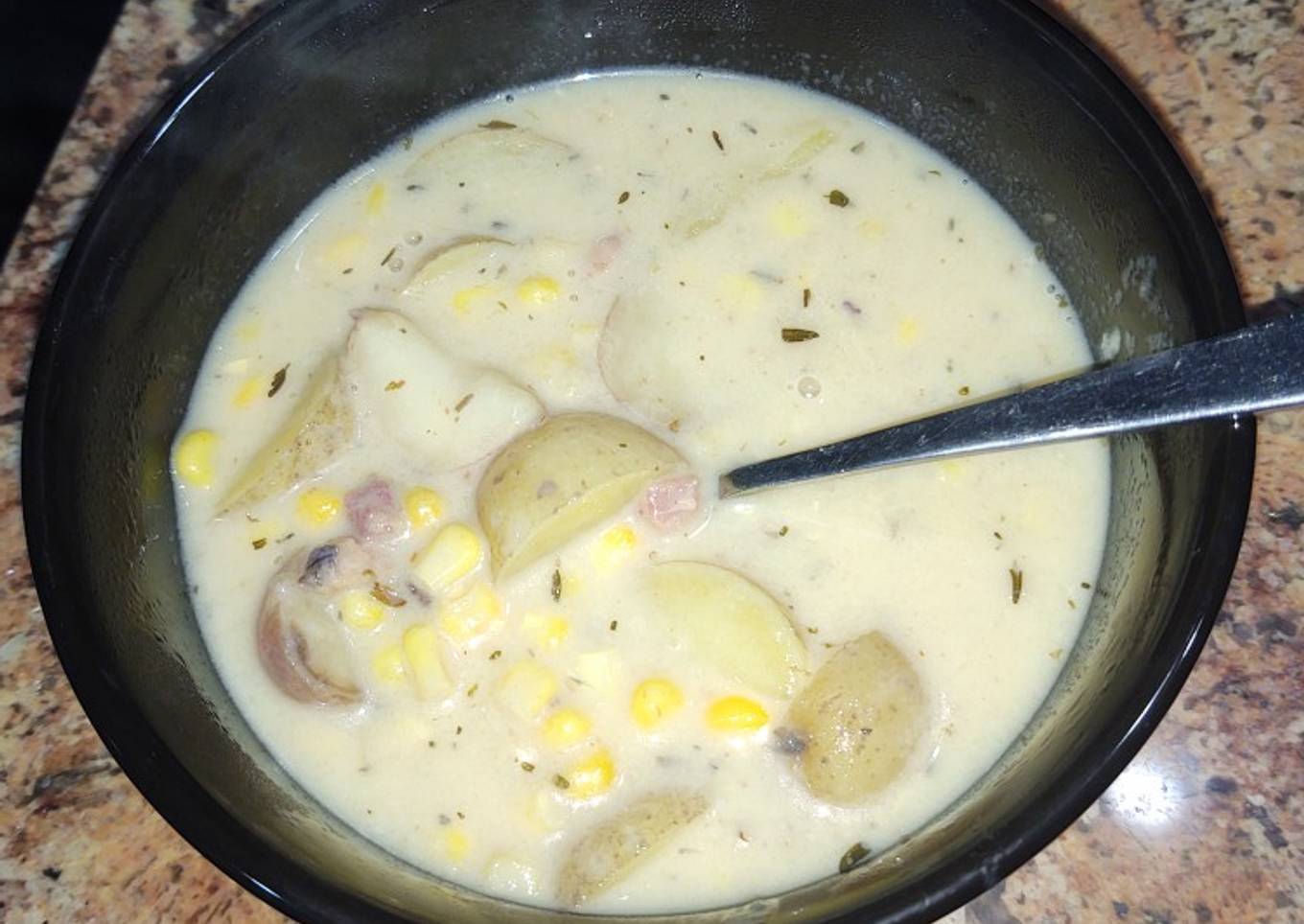 Corn Soup Potato Soup in a pressure cooker