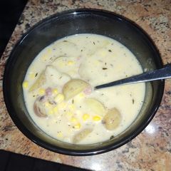 A picture of Pressure Cooker Potato Corn Chowder.