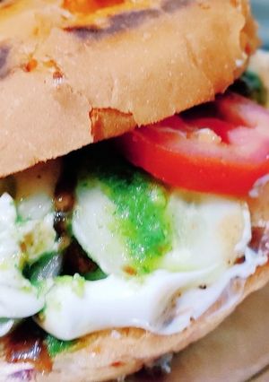 A picture of Veg burger.