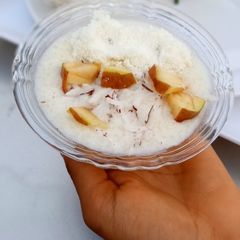 A picture of Cous cous Pudding.