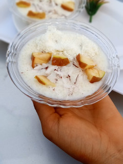 A picture of Cous cous Pudding.