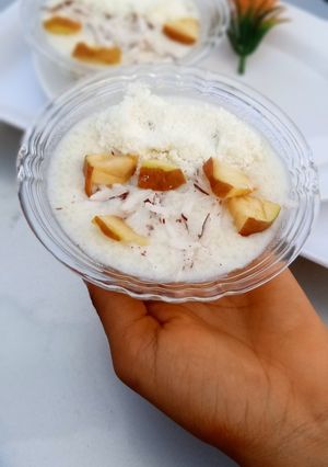 A picture of Cous cous Pudding.