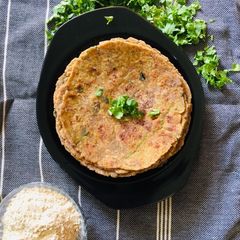 A picture of Rajgira stuffed paratha.