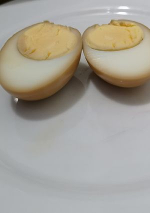 A picture of Simple ramen eggs.