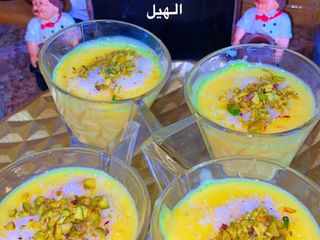 مشروب الكاسترد مع الهيل