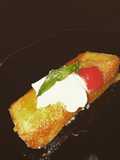 Flan de coco y queso