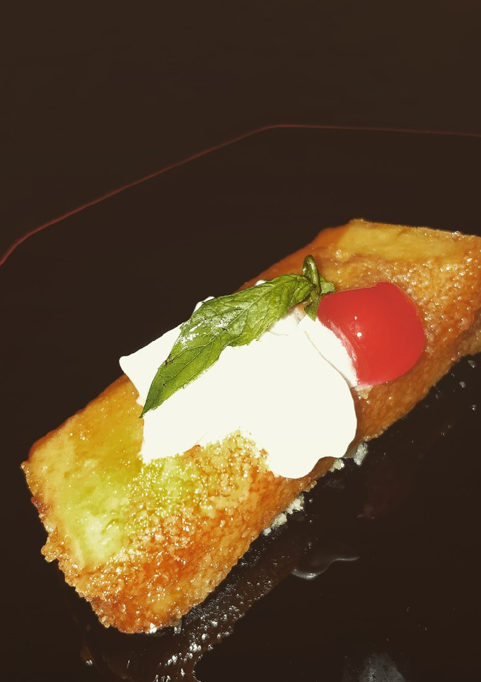 Una foto de Flan de coco y queso