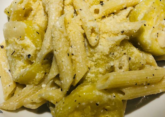 Recipe of Ultimate Ricotta Zucchini Pasta 🍝