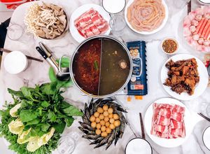 Hình của món Lẩu Haidilao tại nhà.