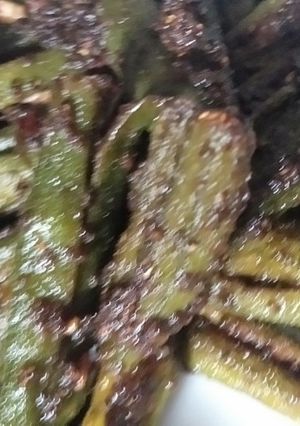 A picture of Masala bhindi.
