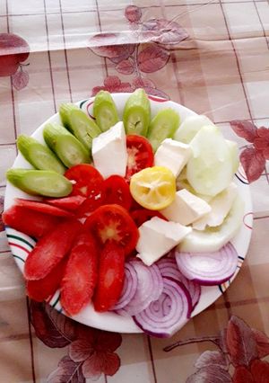 A picture of Panchtarni Green salad.