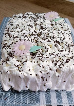 A picture of Chocolate Tres Leches Cake.