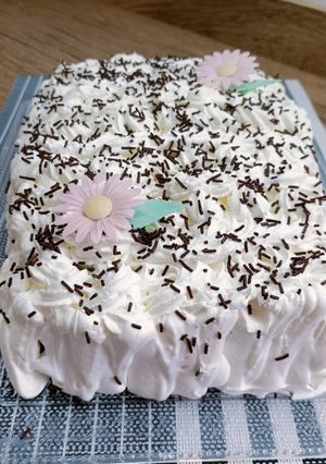 Una foto de Tarta de tres leches de chocolate