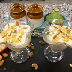 Cauliflower paneer & milk kheer A picture of Cauliflower paneer & milk kheer.