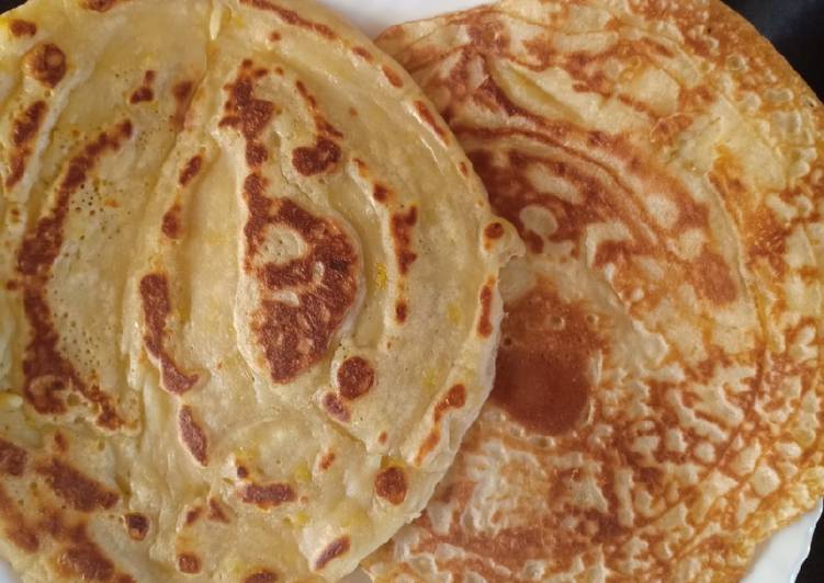 Easiest Way to Make Any-night-of-the-week Banana pancakes 😋