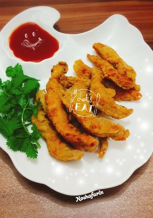 عکسی از دستور چیکن استریپس (فیله مرغ سوخاری)