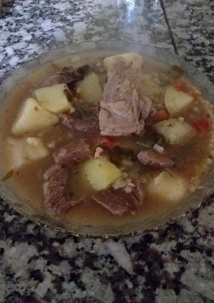 Una foto de Sopa con todo a mi estilo