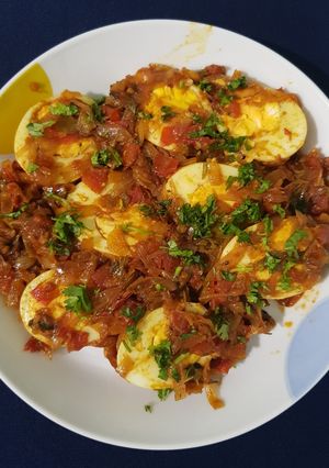 A picture of Egg Masala.