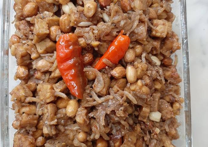 Wajib coba! Resep bikin Asam manis tempe+teri medan+ kacang tanah dijamin sempurna