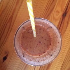 A picture of Morning Smoothie 🍊🍌🍇.