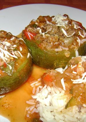 Una foto de Zapallitos rellenos estofados