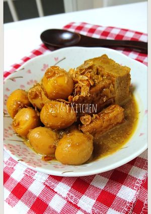 Foto resep Telur puyuh & tahu masak kecap