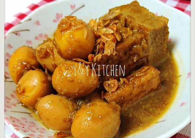 Resep Telur Puyuh And Tahu Masak Kecap Oleh Yny Cookpad