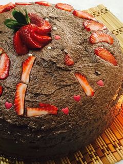 صورة لوصفة كيكة الشوكولاتة 🎂(عيد ميلاد ابني)🎂