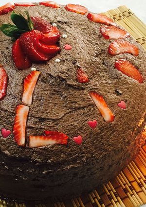 صورة لوصفة كيكة الشوكولاتة 🎂(عيد ميلاد ابني)🎂