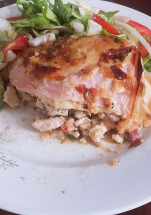 Una foto de Lasaña de pollo