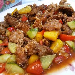 A picture of Sweet and Sour Pork.