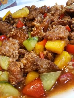A picture of Sweet and Sour Pork.
